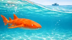 Scientists document a nearly neon orange nurse shark, and it’s not just the light