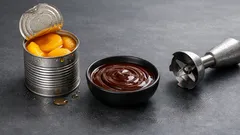 This two-ingredient peach chocolate mousse sets like magic (and tastes fudgy)